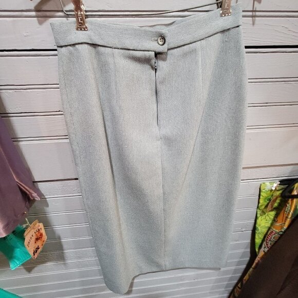 Vintage - 60's/70 Grey Wool Skirt & Blazer Set - SM - Picture 8 of 9